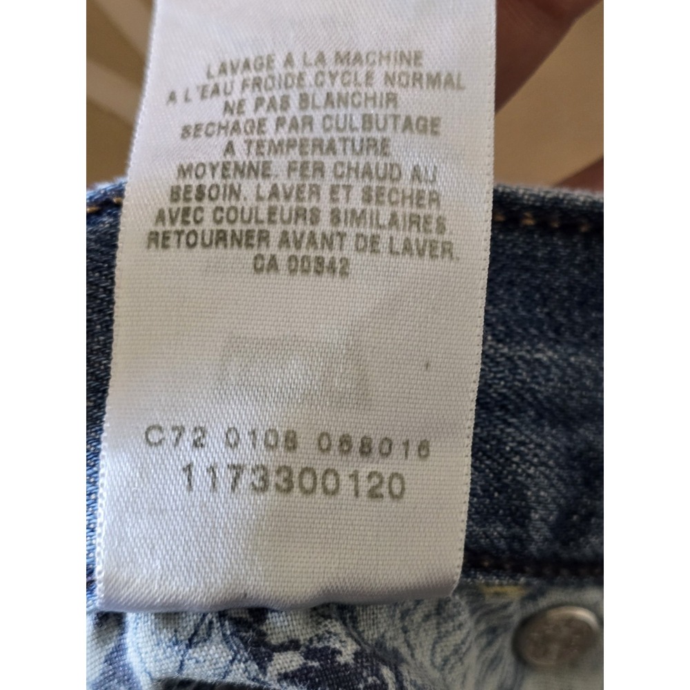 Y2K Women's Levi's 522 Ultra Low Rise Bootcut Denim Jeans Size 6M Medium Wash - Picture 6 of 10